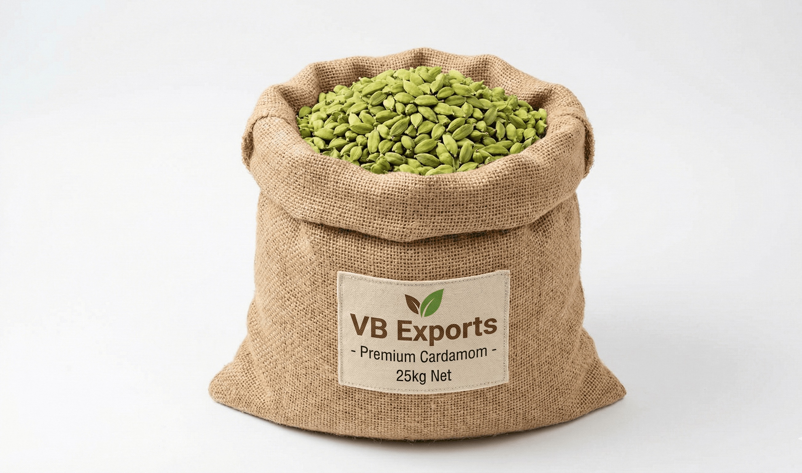 Green Cardamom Pods 8MM Jumbo Grade - Organic Certified - Indian Aromatic Spices Exporter | VB Exports